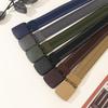 Durable Quick-Dry Canvas Belt with Automatic Plastic Buckle for Casual Wear and Military Training