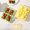 Silicone Four-Grid Bear Ice Cube Tray for Homemade Ice Cream and Frozen Treats