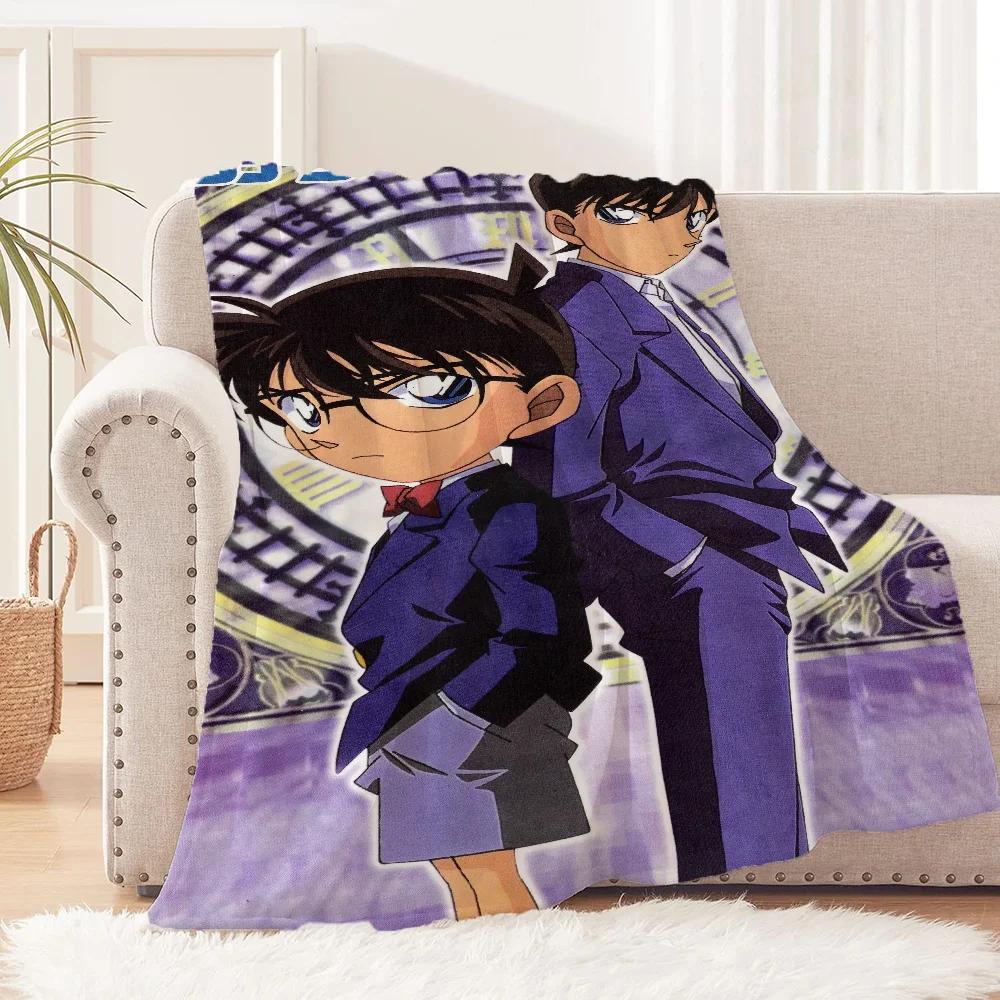 Detective Conan Blanket for Sofa Decoration Home Interior Luxury Blankets & Throw Thin Wadding Blanket King Size