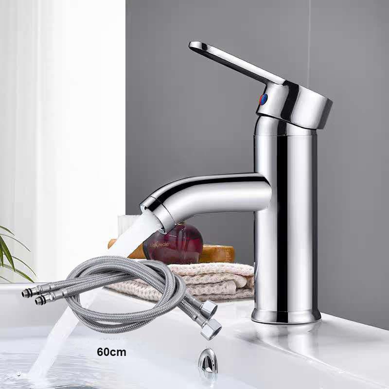 Basin Faucet Stainless Steel Bathroom Faucet Mixer Tap Hot Cold Water Basin Sink Tap Bathroom Faucet Tap