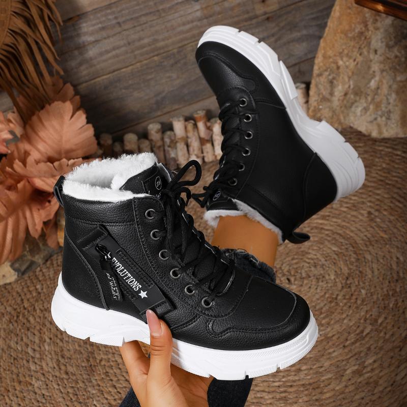 Winter New Snow Boots for Women Casual High-top Shoes Warm Womens Sneakers Platform Ankle Boots Plus Size 44