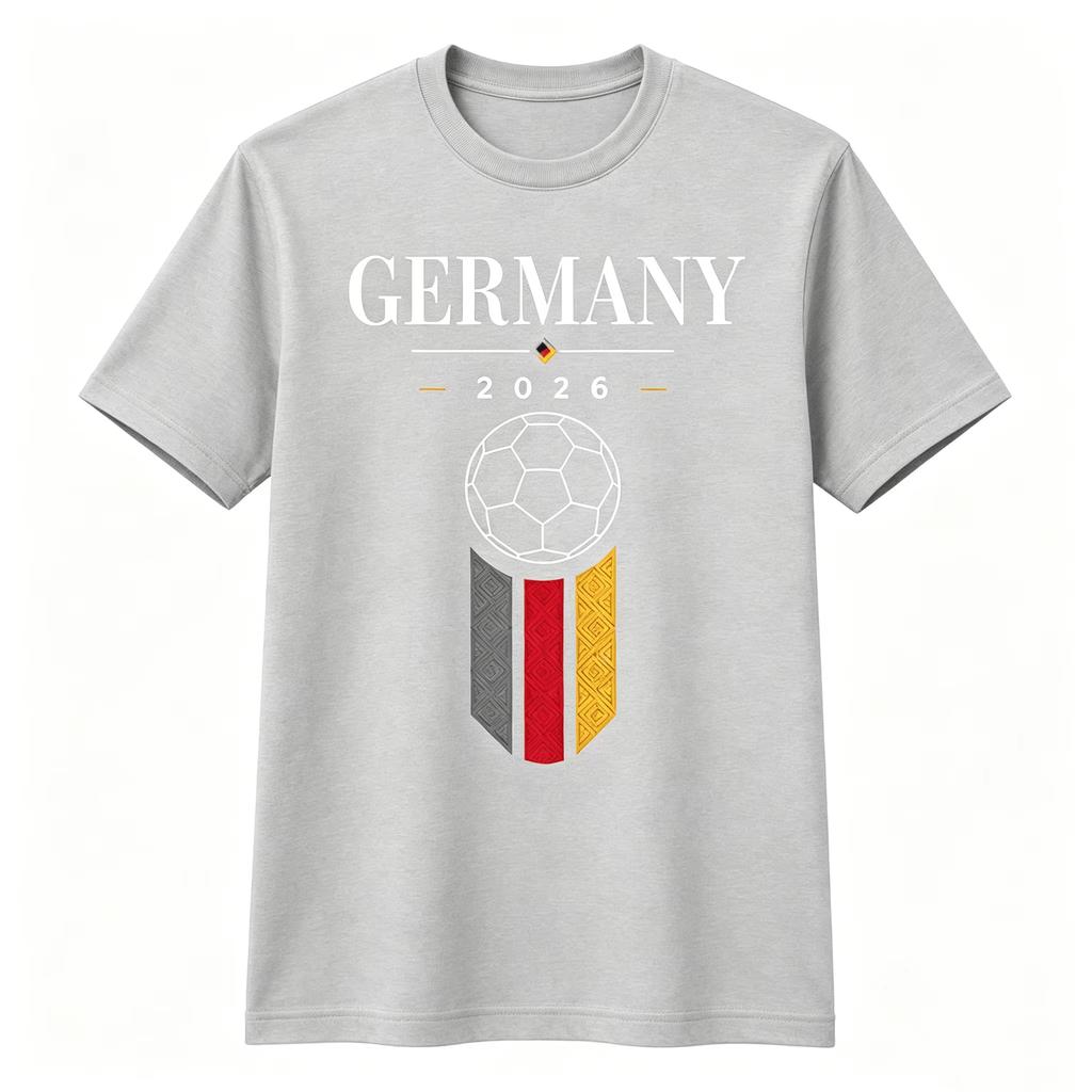 2026 New Summer Cotton Y2K German Soccer Jersey with Germany Flag, Unisex Football Fan Gift Y2K Football T-shirt