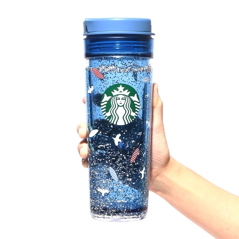 STARBUCKS Seaside Water Tumbler, 473ml, Blue, Starbucks 2024
