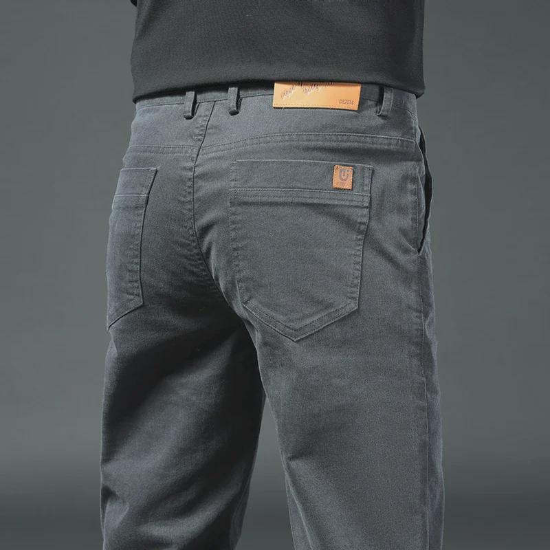 

2025 Spring Men s Elastic Slim Fit Business Casual Pants 36