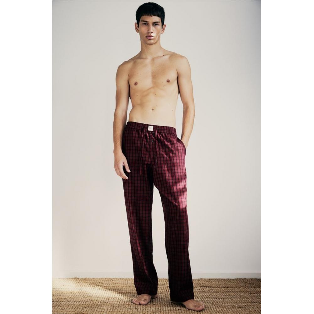 H M Lyocell Blend pyjaMa Pants Red cHeck