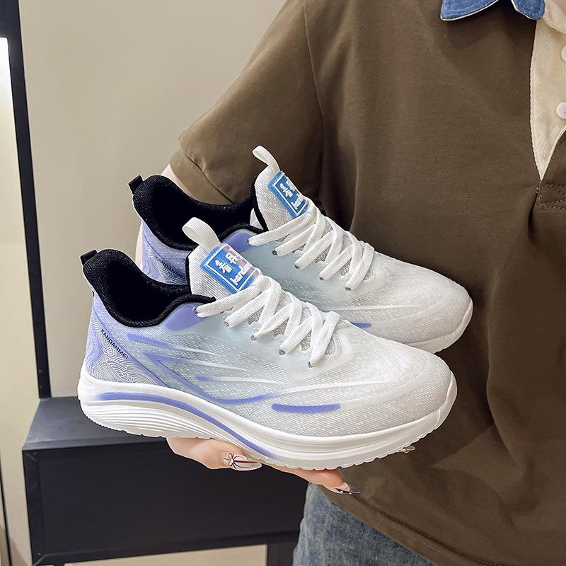 

Summer casual large size women s shoes soft sole versatile breathable sports shoes gradual change color fashion mesh shoes women 36