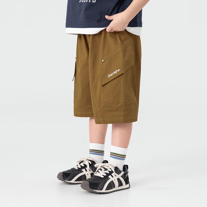 Boy's Summer Casual Wide-Leg Cargo Shorts