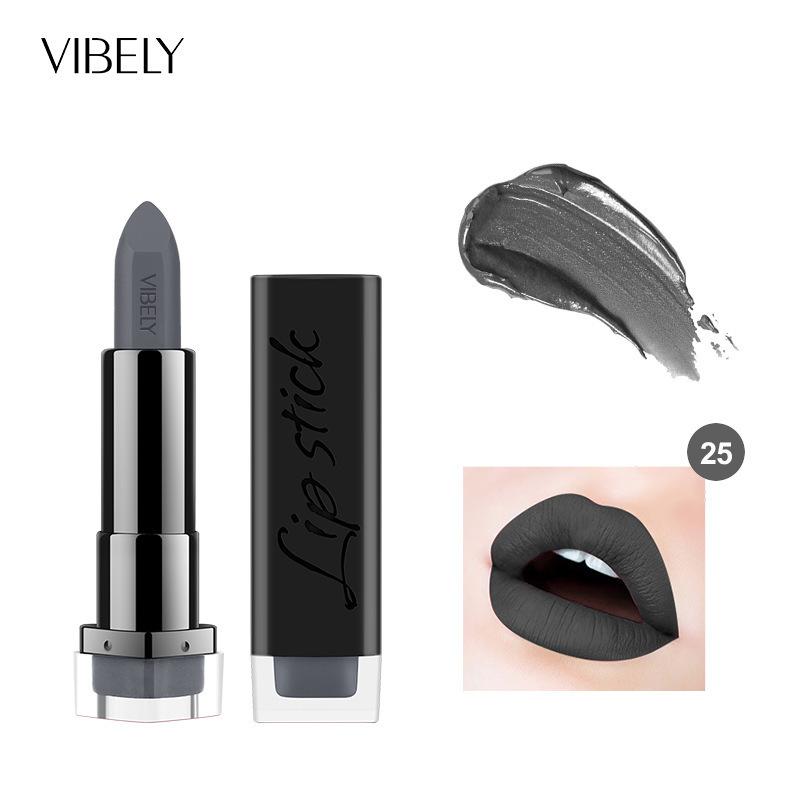 VIBELY Mattlippenstift Langanhaltend Wasserfest Transferfest Feuchtigkeitsspendend Nährender Lippenstift 29 Farbtöne