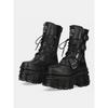 New Vintage Platform Men's and Women's Cool Sa Heavy Metal Locomotive Spanish Tide  Small Punk Knight Boots 10cm
