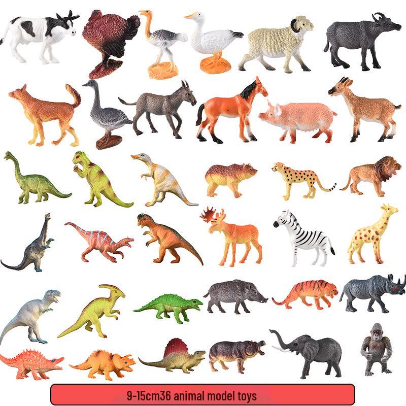 Best-Selling Dinosaur & Wild Animal Farm Model Toy Set for Children