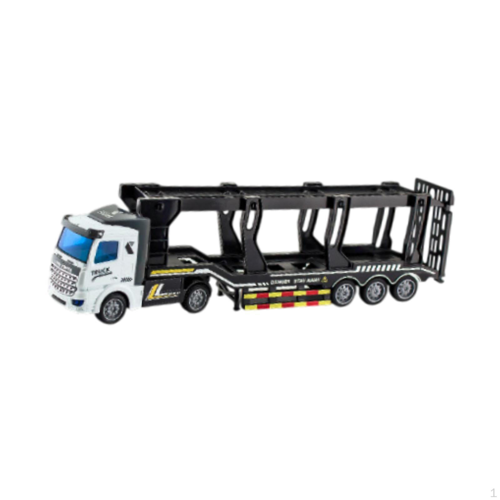 

Собранная модель грузовика-перевозчика, универсальный, легко собираемый полуприцеп для транспортировки в помещении 32cm чёрный