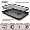 Stainless Steel Baking Tray for Oven Elevated Mesh 2 in 1 Grid Air Fryer Holder  Fries