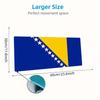 Bosnia Herzegovina Flag Large Size Mouse Pad Large Gaming Table Cushion Nonslip Laptop Tablet Big Mousepad Xxl Mat Mini Pc Playmat With Lock Edge