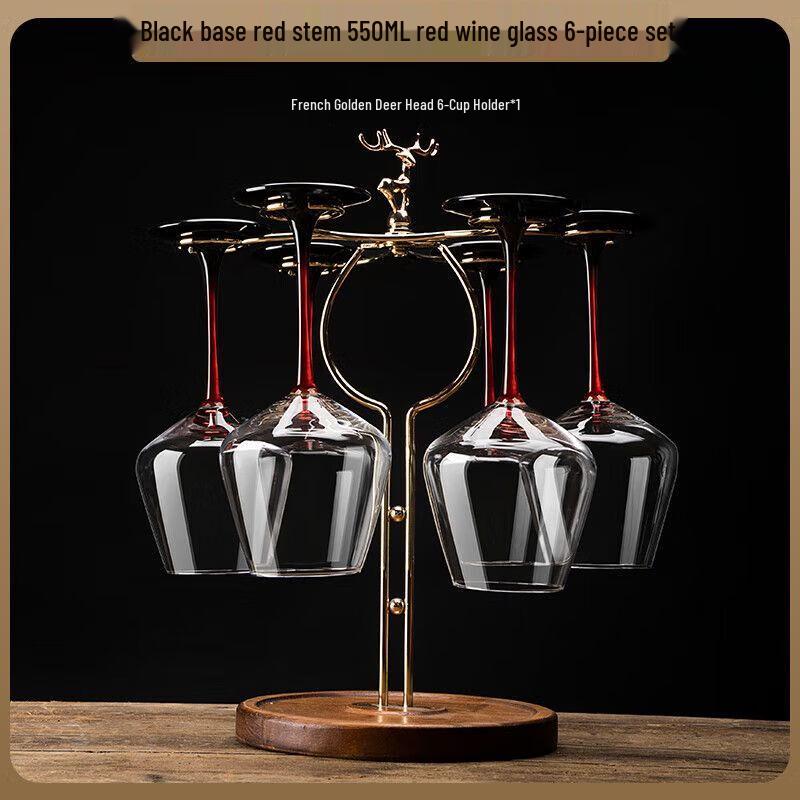 Роскошный набор хрустальных бокалов для бордового вина 550ml