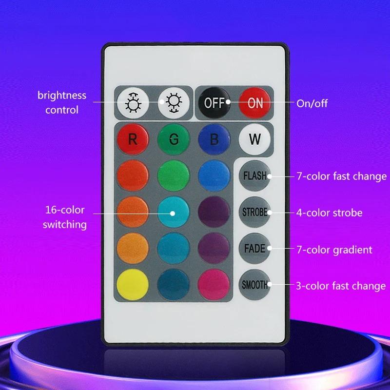 Intelligente LED-Symphonie-Soundsteuerung-Aufnahmeleuchte RGB-Musikrhythmus-Umgebungslicht mit App-Steuerung für TV-Computer-Gaming-Desktop-Dekoration