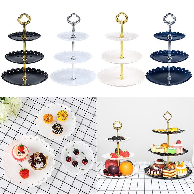 Holder Cake Stand Rack Tray Plate Display Home Christmas Wedding Plastic