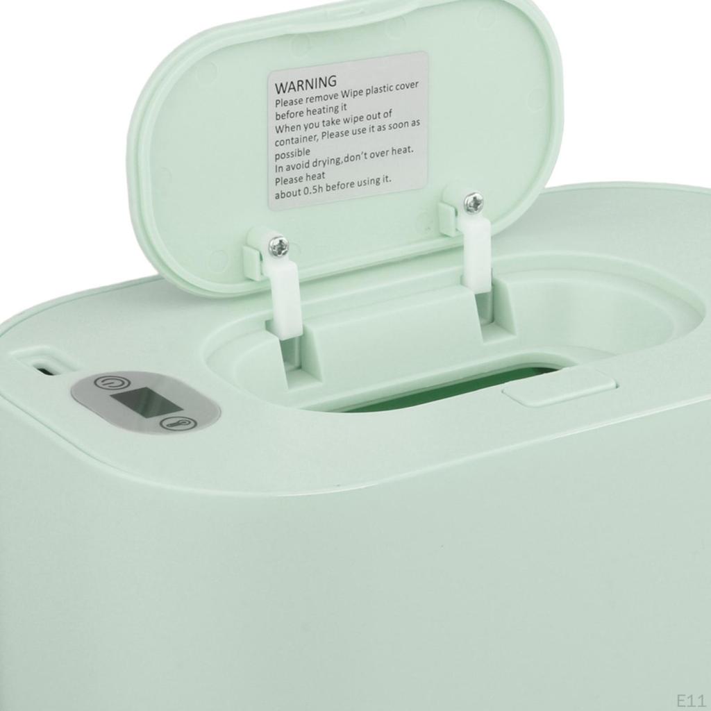 Portable Heated Wipe Dispenser Quick Heating System with Large Capacity Box Tissue