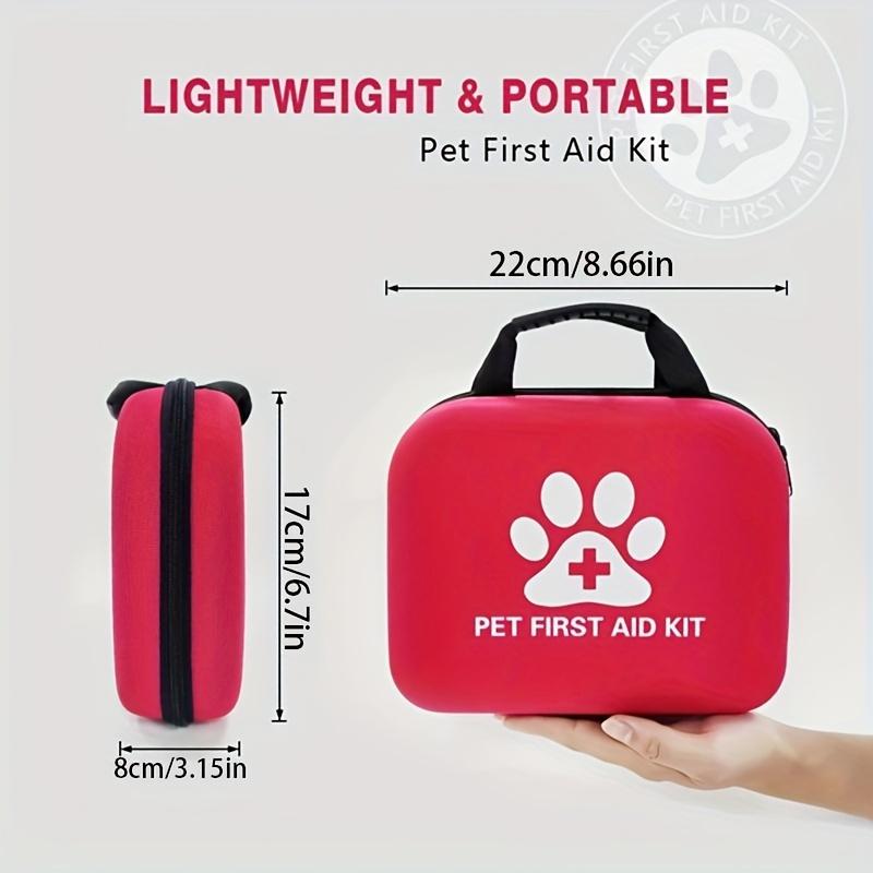 EHBO-kit voor honden en katten Noodkit voor huisdieren Reisaccessoires voor honden - Essentiële kampeerspullen voor huisdieren, Mini EHBO-kit en Nood