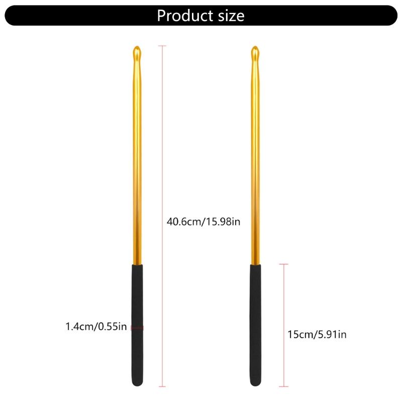 Practical Aluminum Drumsticks 5A Nonslip Drumsticks Musician Drumsticks for Enhancing Grip and Control During Play