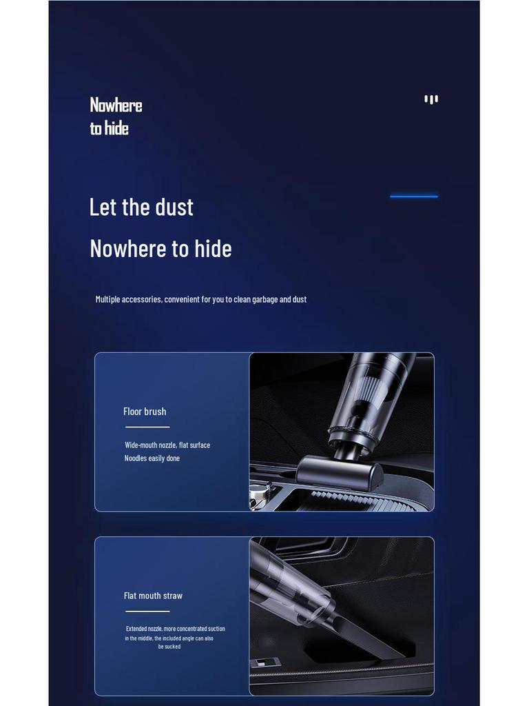 Wireless High-Power Handheld Car and Home Vacuum Cleaner