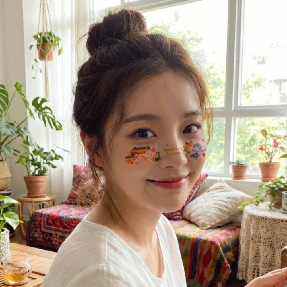 Long Lasting Face Temporary Tattoos Waterproof Makeup Stickers Face Tattoo Sticker  Eyes Face