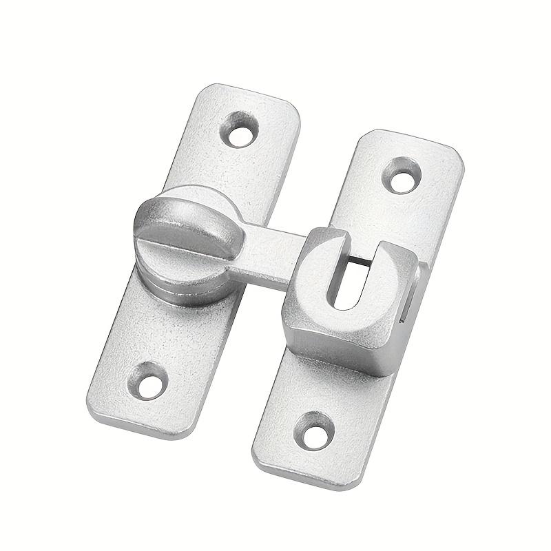 

Door Latch No-Drill Thickened Universal Snap Lock Anti-Theft Security Door Catch Bathroom Cabinet Lock Window Door Latch серебряный