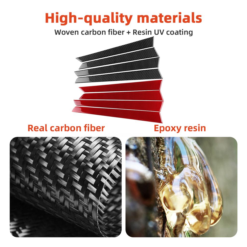 Carbon Fiber Auto Door Panel Protector Decoration Strips For Lexus GS GS250 GS350 L10 2012-2019 Car Sticker Interior Accessories