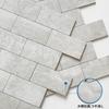 M MOFIT Tile Sticker Kitchen Washroom Tile Wall DIY Waterproof Panel Mosaic Tile Marble Style Wall Decor Pieces (5 Gray)