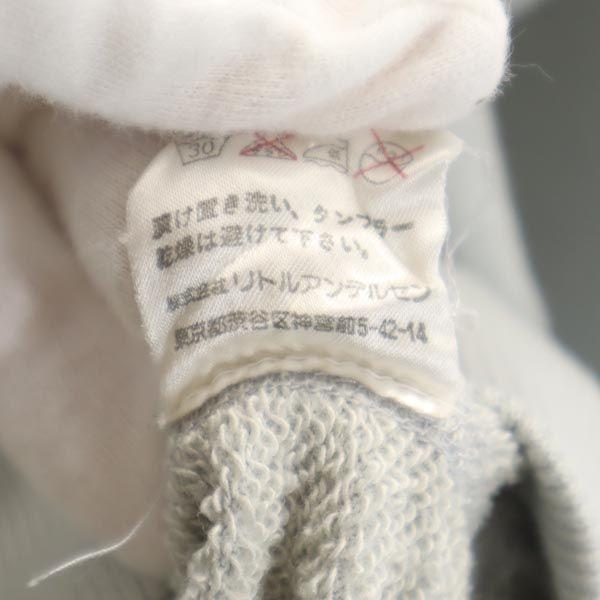 HYSTERIC Print Long Sleeve Trainer 140 Gray Logo Kid's Used