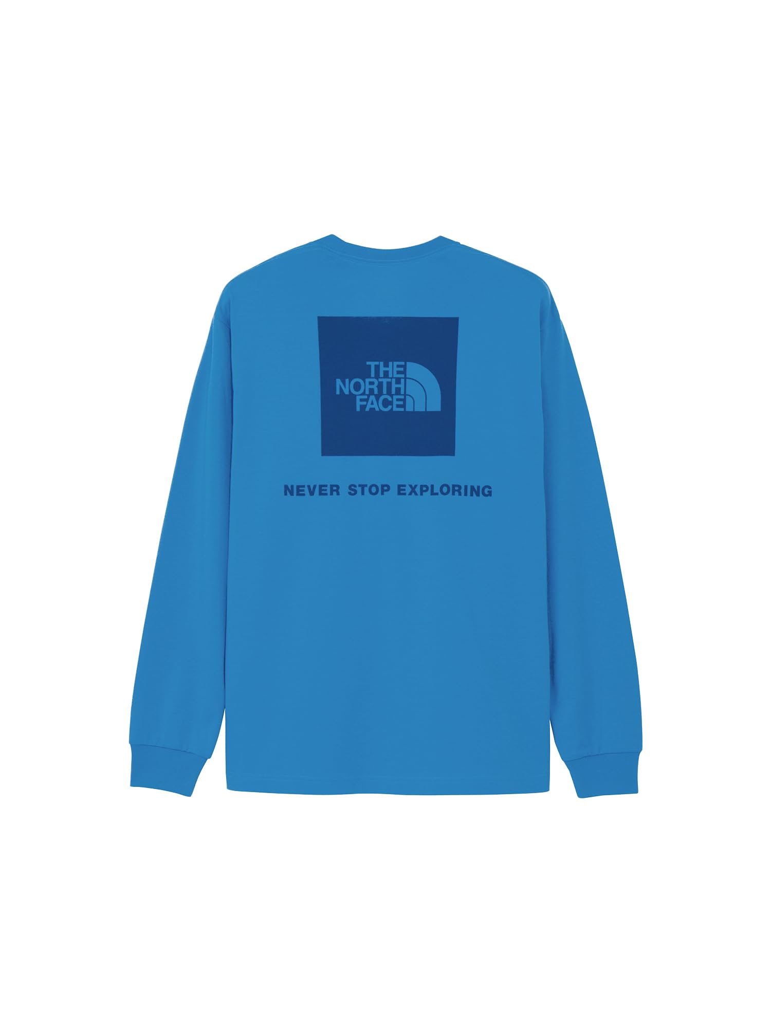 

The North Face Long Sleeve Back Square Logo Clear Lake Lake Size XS Tee, Blue/Clear Blue,