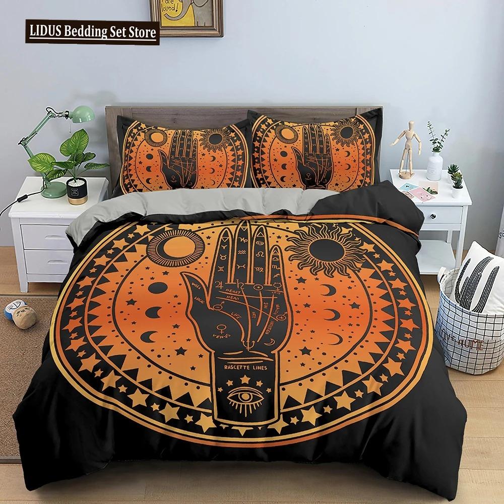 

Divination Theme Duvet Cover Set Polyester Bedding Set Moon Pattern King Queen Twin Size For Boys Girls Teens 70x133cm 2pcs