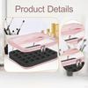 1 Borsa Organizer per Unghie con Schiuma Rimovibile per Conservare 30 Flaconi Realizzata in PVC e Manico Portatile