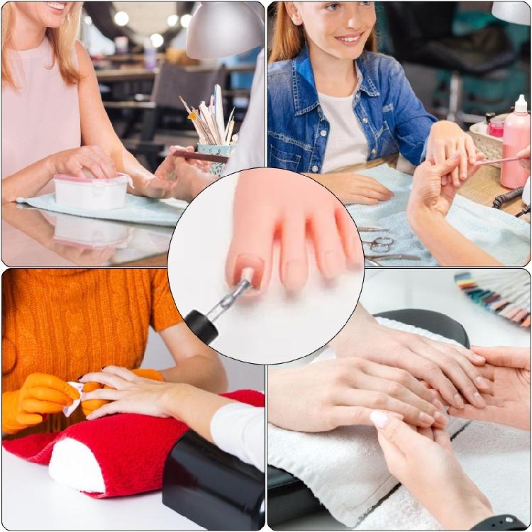 Übungs-Falsch-Trainingsfußmodell Maniküre-Zubehör Falsches Fußwerkzeug für Pediküre-Trainingsnägel