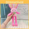 Dopamine Rabbit Adorable Plush Keychain Cute Doll Bag Accessory With Bright Colors