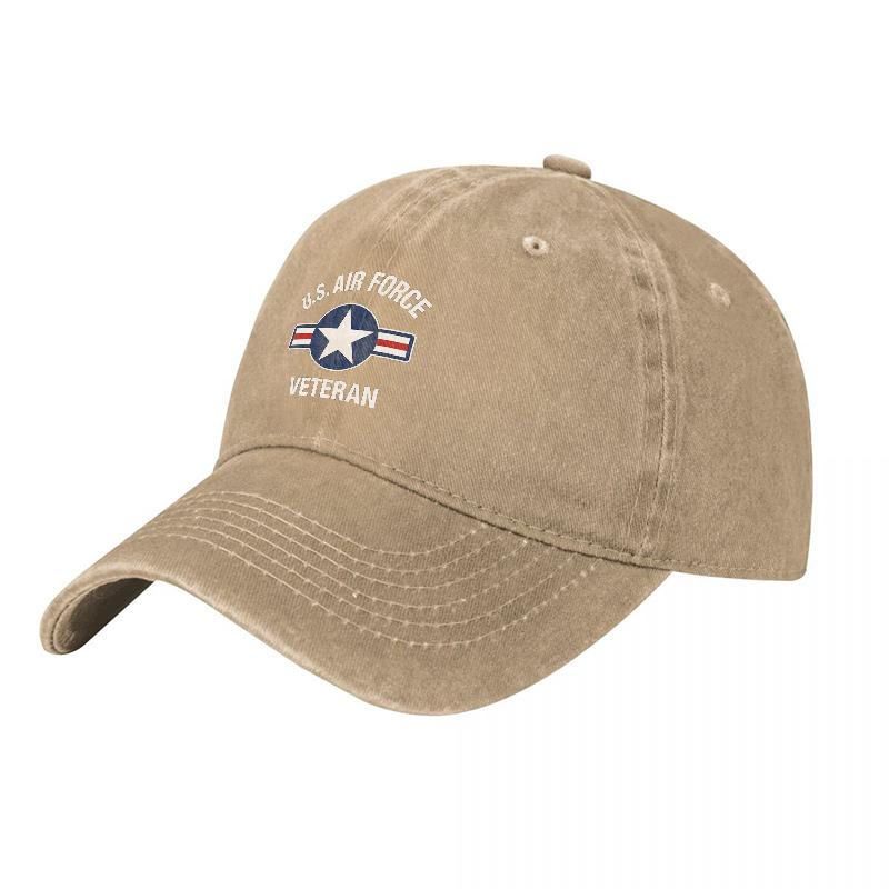 U S Air Force Veteran Embroidered Washed Cotton Baseball Cap Classic Military Inspired Design For Everyday Wear And Style