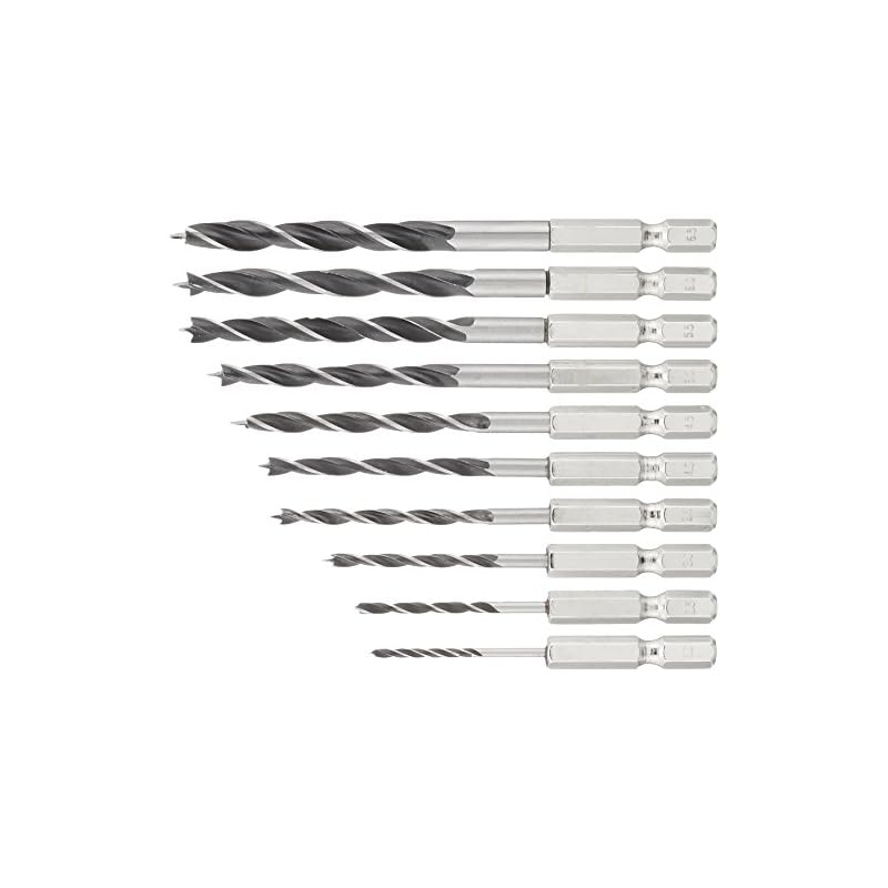 Takagi EARTH MAN High-Carbon Steel Drill Bits for Wood, Plywood, Plastic, Etc. (Set of 10)