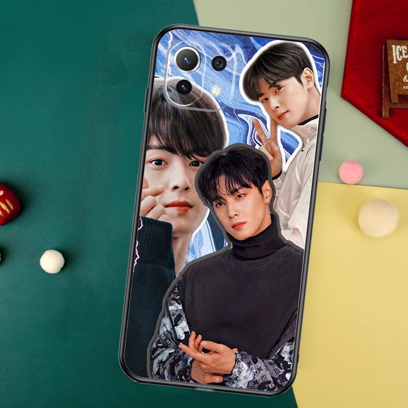 Cha Eun Woo Korean actor singer Case For Xiaomi 14T Pro 11T 12T 13T 13 14 15 Ultra POCO X7 Pro X3 X5 M6 F5 F6 X6 Pro Cover