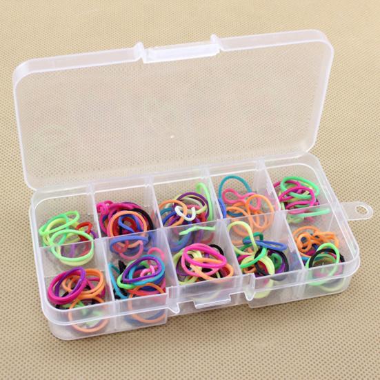 10-Slot Jewelry Rings Ear Stud Holder Beads Storage Box Case Container Organizer