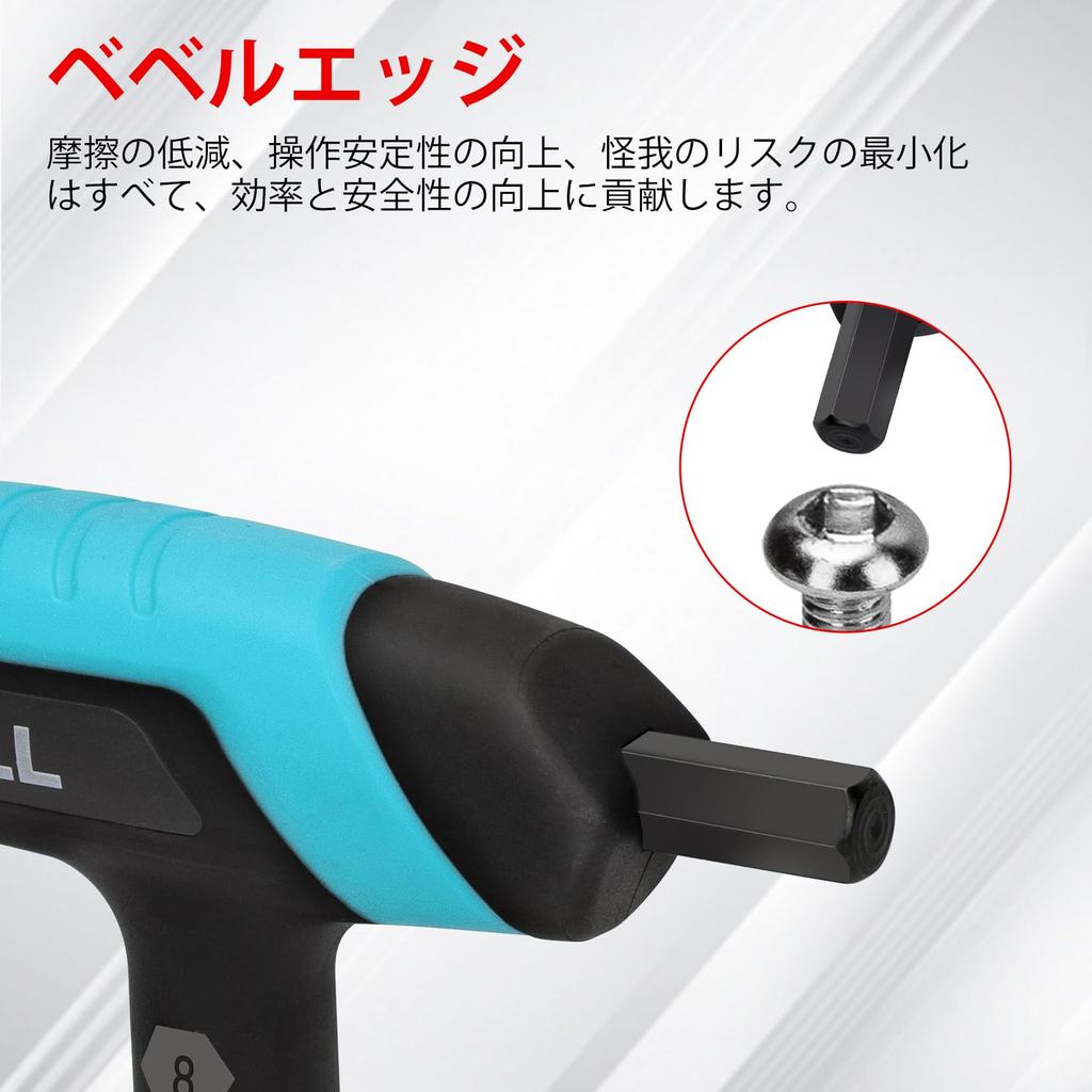 SHALL Hex Wrench Handle Hex Key Car Motorcycle Repair Tools with Storage Ideal for Car Motorcycle Home and Machine Maintenance 14-Piece Set, T10-T45