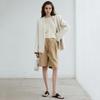 Women Suit Coat Collarless Long Sleeve Open Front Suit Jacket One Tone Relaxed Fit Fit Business Cardigan Office Formal Coat