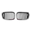 For BMW For E39 1997-2003 Front Kidney Grille Left and Right for 5 Series Sedan 525i 528i 540i M5 OEM Fit Chrome Black
