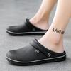Summer EVA Men Sandals Lightweight Flat Mens Slippers Waterproof Oil Resistant Chef Shoes Outdoor Non Slip Beach Shoes