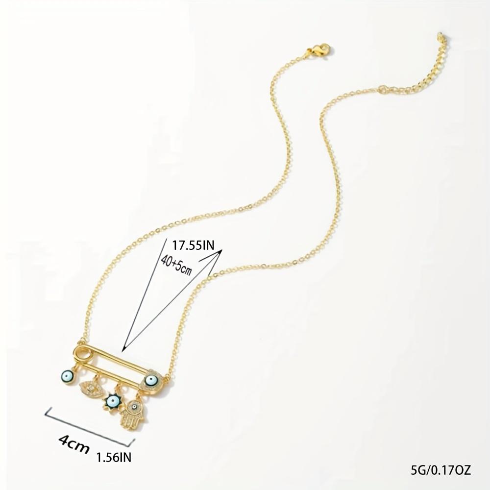 Fashion Zircon Evil Eye Necklaces for Women Turkish Eye Pendant Necklace Girls Clavicle Chain Choker Statement Party Jewelry Gift