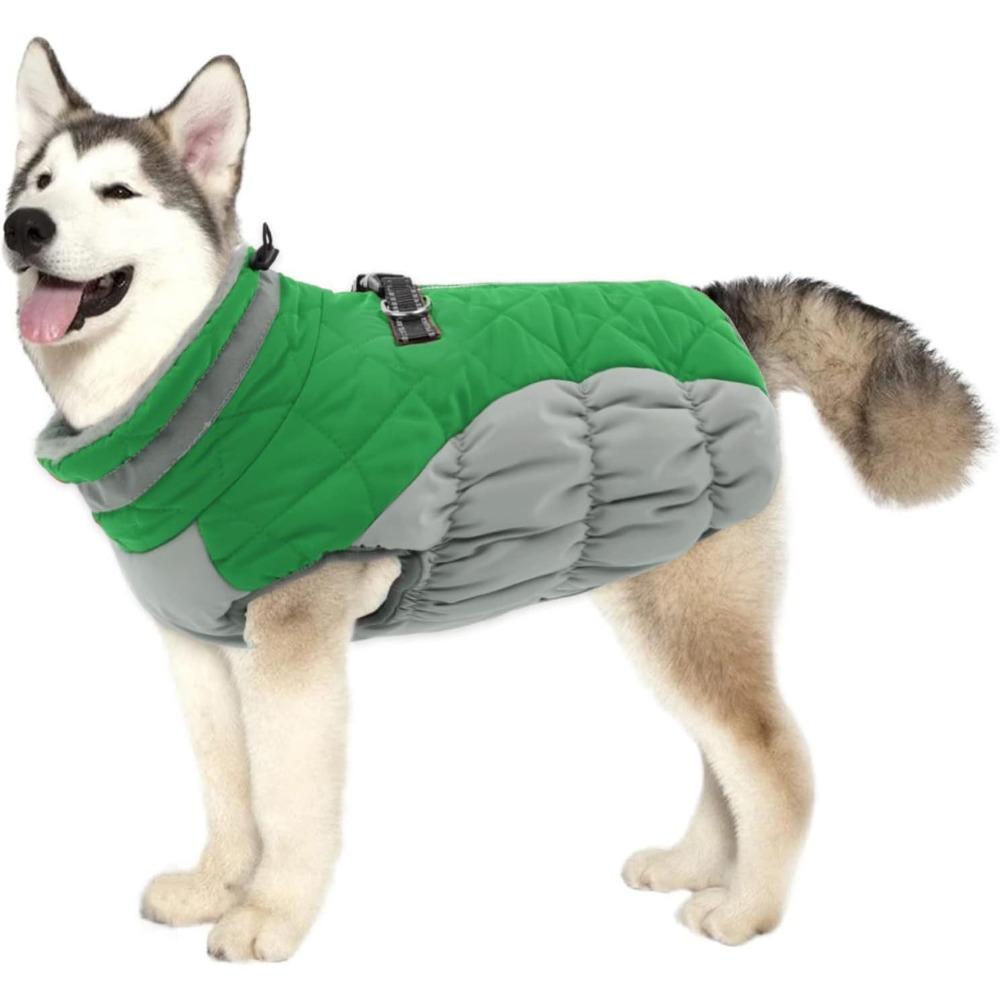 Haustierkleidung, Hunde Baumwollkleidung, Winddicht und Warm im Winter, Hunde Baumwollkleidung, Gefütterte und Verdickte Daunenbaumwollkleidung.