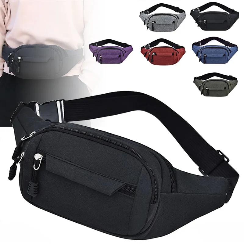 Marsupio da Uomo/Donna Multifunzionale Grande Capacità Borsa a Cintura Porta Telefono per Sport all'Aperto Resistente all'Usura Impermeabile Crossbody