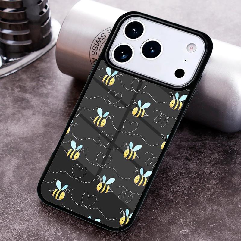 Bees Phone Case For iPhone 17 16 15 14 13 12 11 Pro Max Plus 17Air Soft Silicone Cover