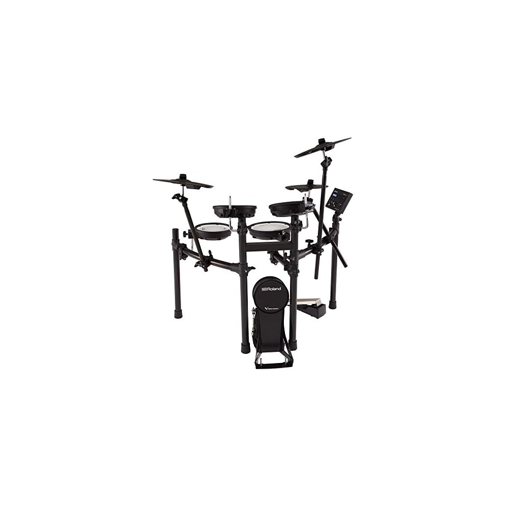Roland V-Drums TD-07KV Bluetooth-enabled Electronic Drum Kit [Main Unit Kit] [Kick Pedal Sold Separately] [Mesh Heads] [Standard V-Drums Kit]