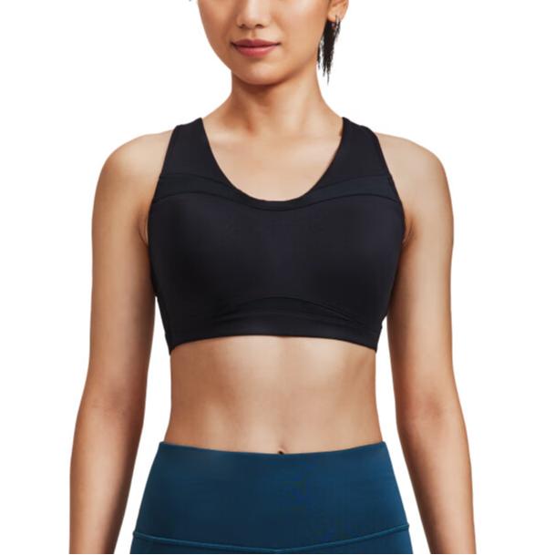 Under Armour SmartForm Solid Fit Biustonosz Sportowy ze Średnim Wsparciem Bielizna Damska Czarny 1373826-001