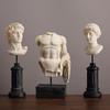 Nordic Male Nude Figure Sculpture Table Top Art Deco Sketch Resin Bodybuilding Figure Sculpture Ornament Aesthetic Decoration