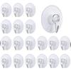 24Pcs Suction Cup Hooks Removable Small Strong Suction Cup Holder with metal Hook For Kitchen Shower Wall Window Glass Door